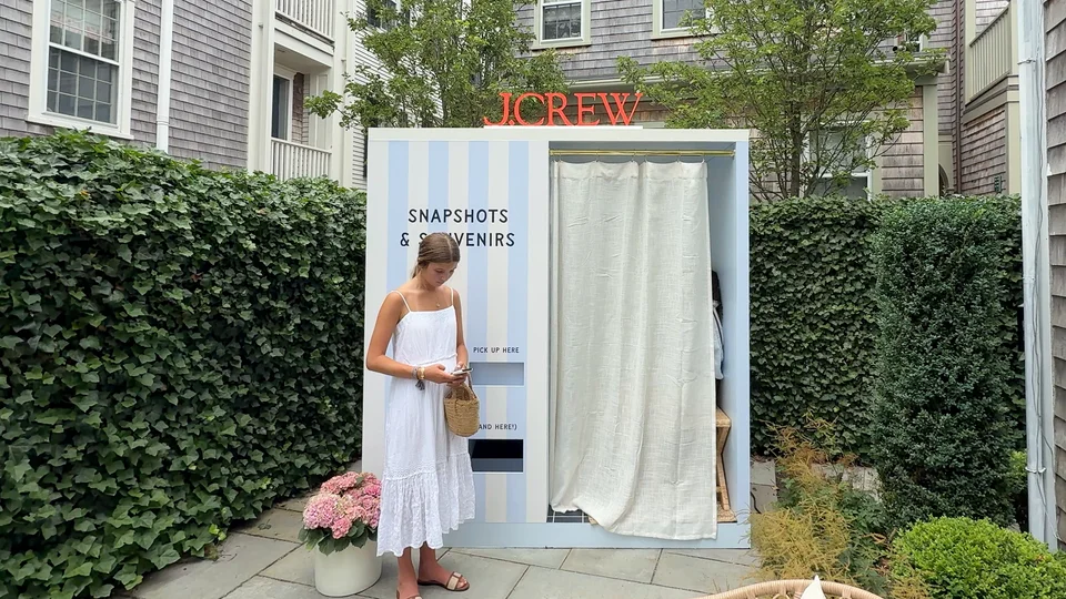 J.Crew Vending Machine Photo Booth